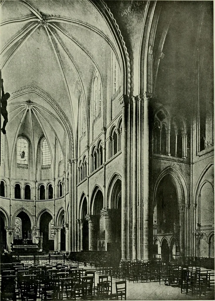 An illustration from Medieval architecture, its origins and development, with lists of monuments and bibliographies, 1912, leaf 134