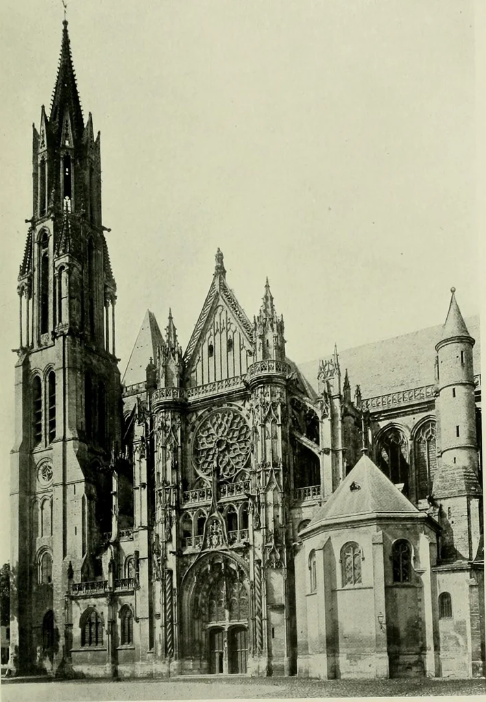 An illustration from Medieval architecture, its origins and development, with lists of monuments and bibliographies, 1912, leaf 174