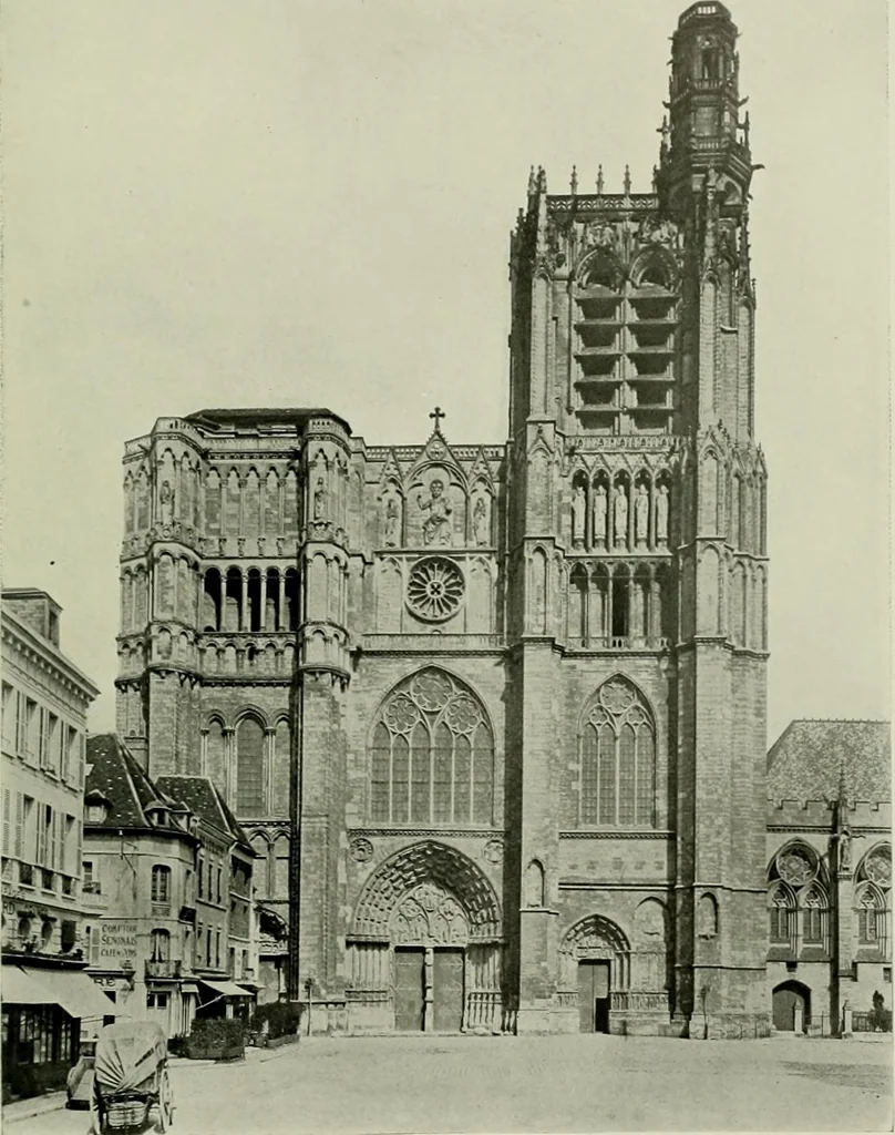 An illustration from Medieval architecture, its origins and development, with lists of monuments and bibliographies, 1912, leaf 184