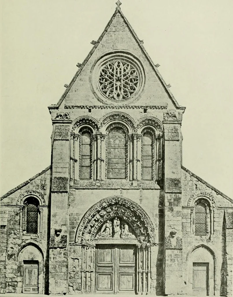 An illustration from Medieval architecture, its origins and development, with lists of monuments and bibliographies, 1912, leaf 188