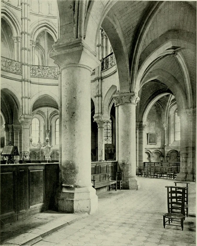 An illustration from Medieval architecture, its origins and development, with lists of monuments and bibliographies, 1912, leaf 222