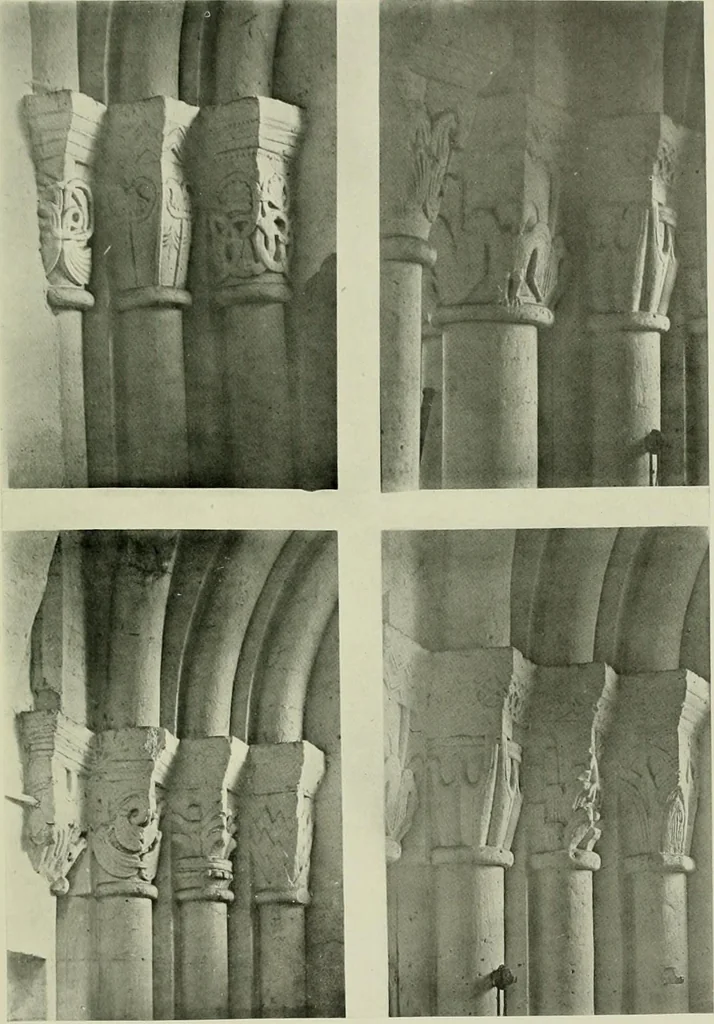 An illustration from Medieval architecture, its origins and development, with lists of monuments and bibliographies, 1912, leaf 228