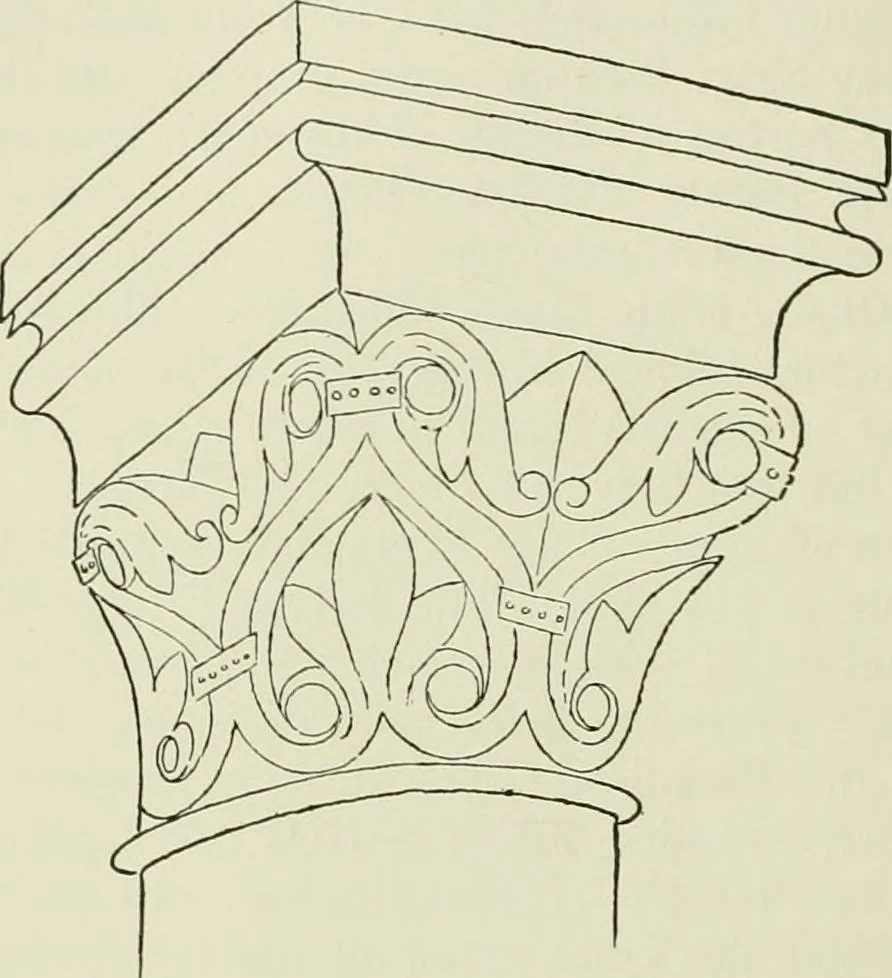 An illustration from Medieval architecture, its origins and development, with lists of monuments and bibliographies, 1912, leaf 235