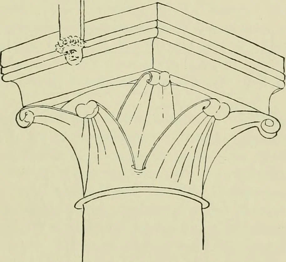 An illustration from Medieval architecture, its origins and development, with lists of monuments and bibliographies, 1912, leaf 236