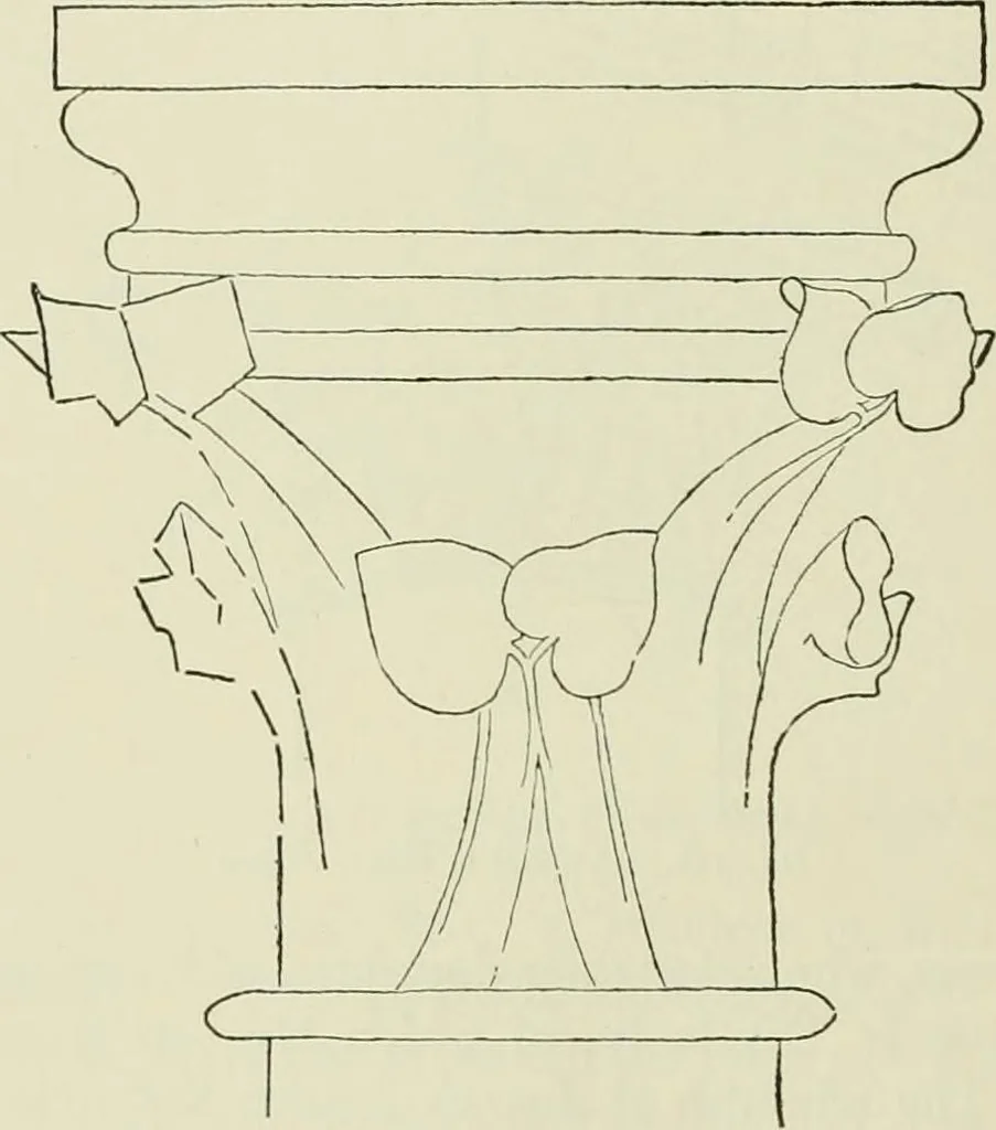 An illustration from Medieval architecture, its origins and development, with lists of monuments and bibliographies, 1912, leaf 237