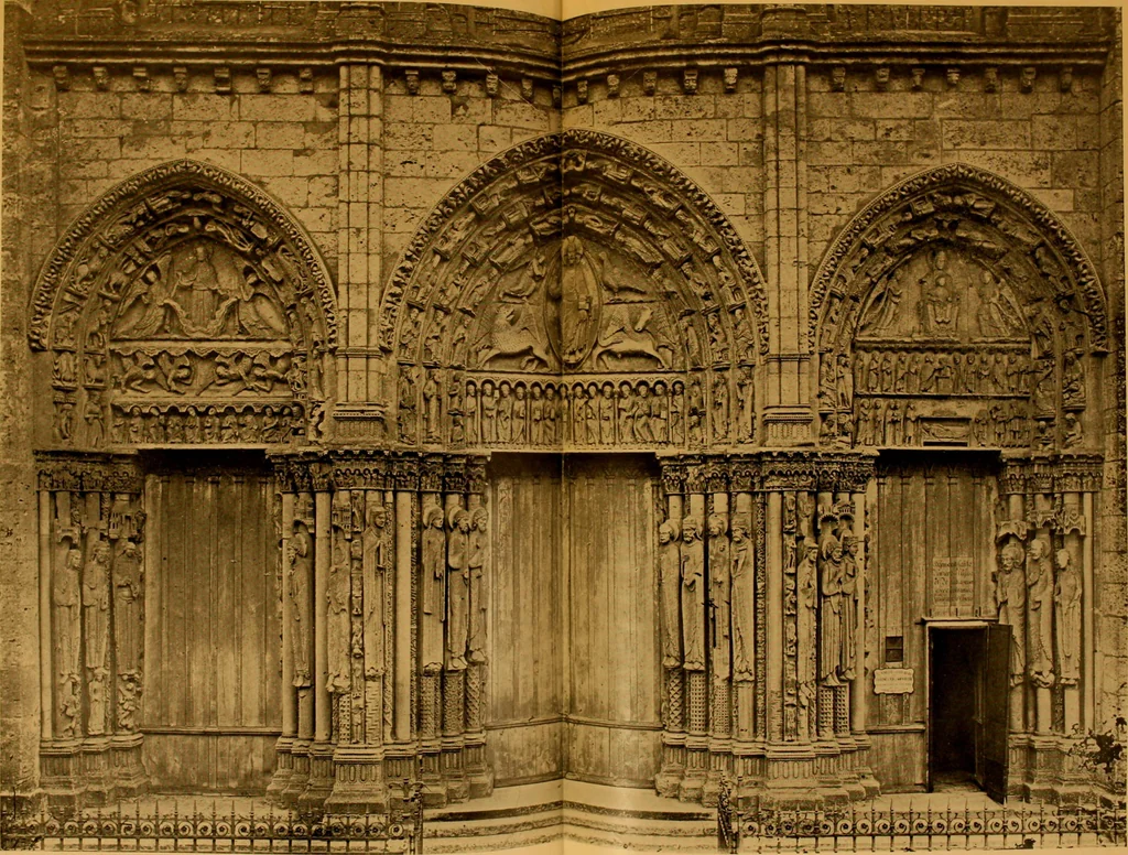 An illustration from Medieval architecture, its origins and development, with lists of monuments and bibliographies, 1912, leaf 250