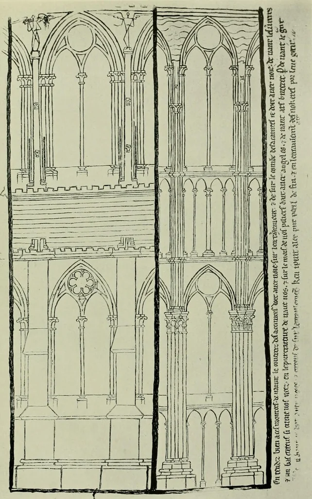 An illustration from Medieval architecture, its origins and development, with lists of monuments and bibliographies, 1912, leaf 258