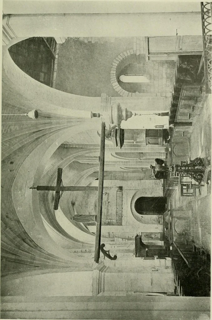 An illustration from Medieval architecture, its origins and development, with lists of monuments and bibliographies, 1912, leaf 28