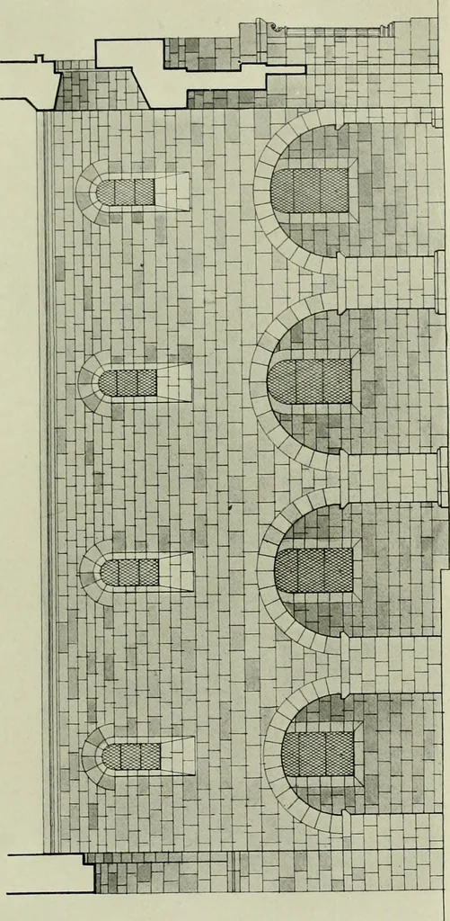 An illustration from Medieval architecture, its origins and development, with lists of monuments and bibliographies, 1912, leaf 32