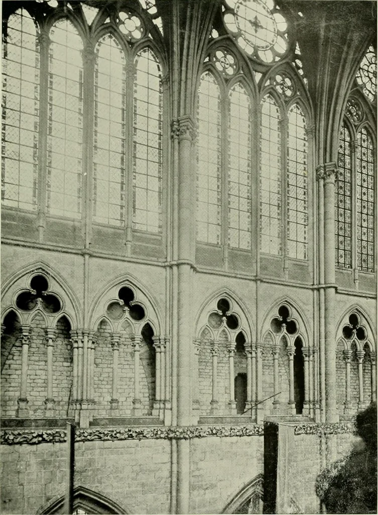 An illustration from Medieval architecture, its origins and development, with lists of monuments and bibliographies, 1912, leaf 378