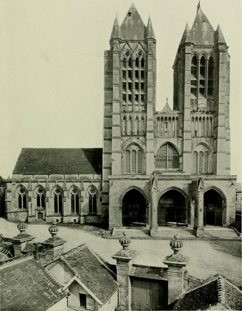 An illustration from Medieval architecture, its origins and development, with lists of monuments and bibliographies, 1912, leaf 464