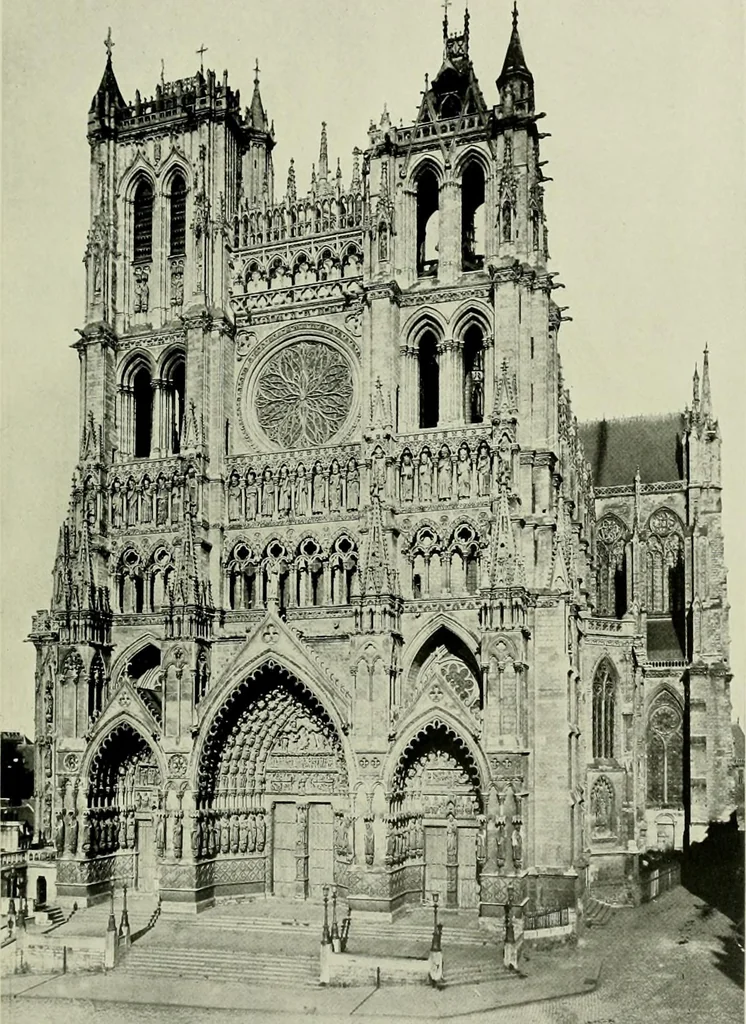 An illustration from Medieval architecture, its origins and development, with lists of monuments and bibliographies, 1912, leaf 468