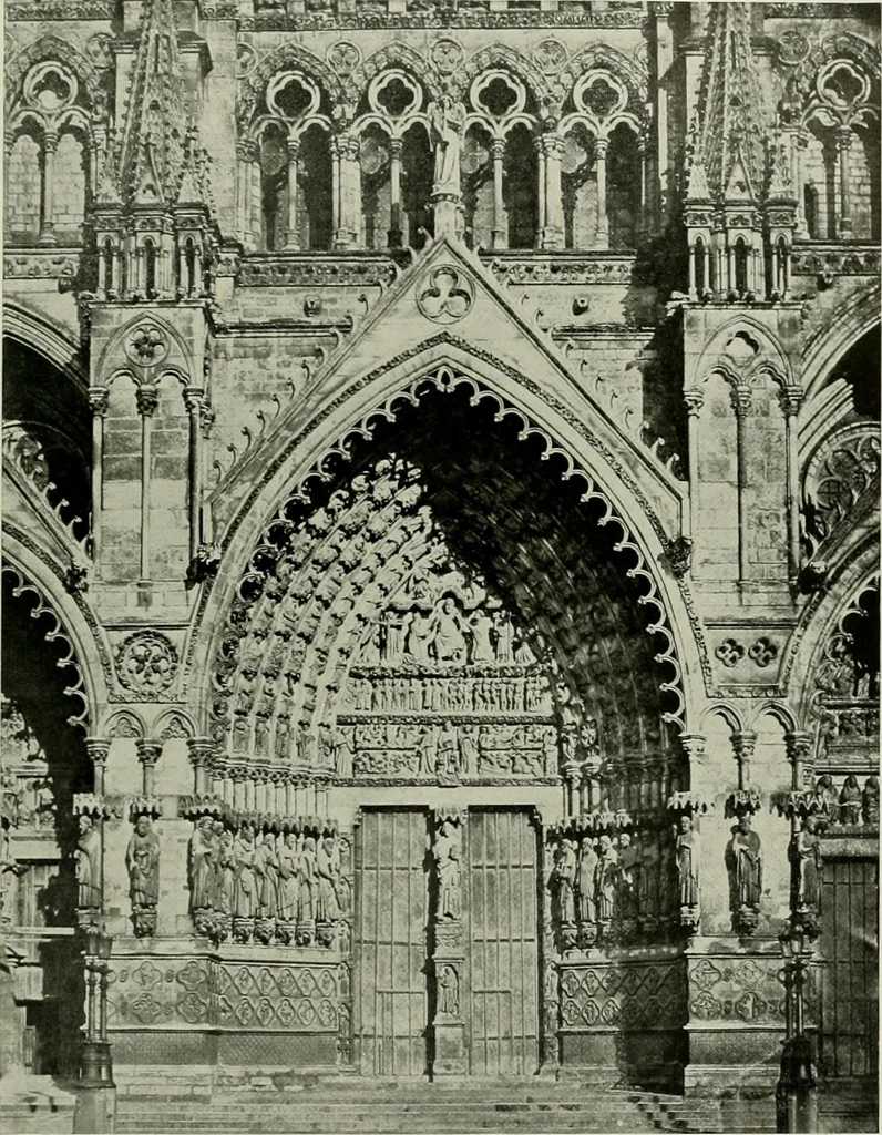 An illustration from Medieval architecture, its origins and development, with lists of monuments and bibliographies, 1912, leaf 470
