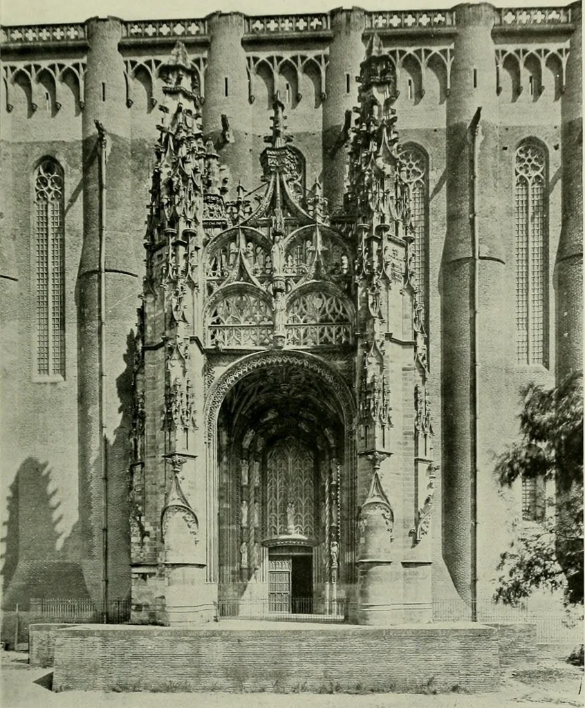 An illustration from Medieval architecture, its origins and development, with lists of monuments and bibliographies, 1912, leaf 490