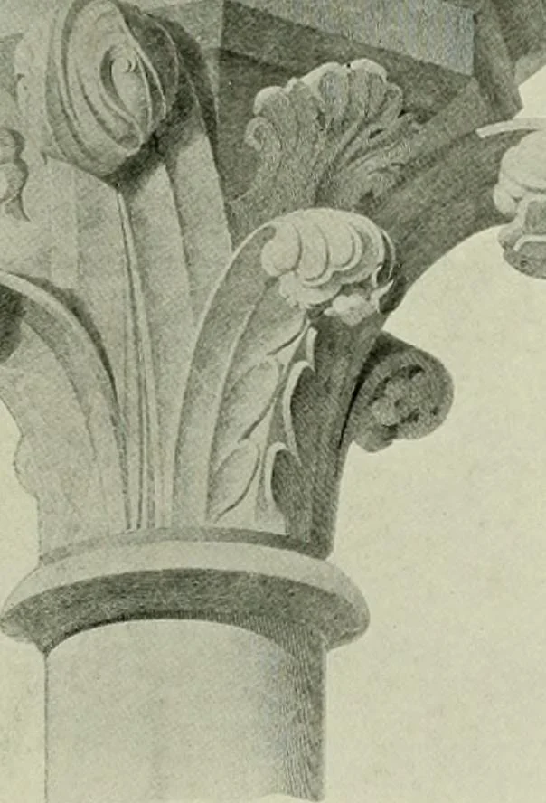 An illustration from Medieval architecture, its origins and development, with lists of monuments and bibliographies, 1912, leaf 494