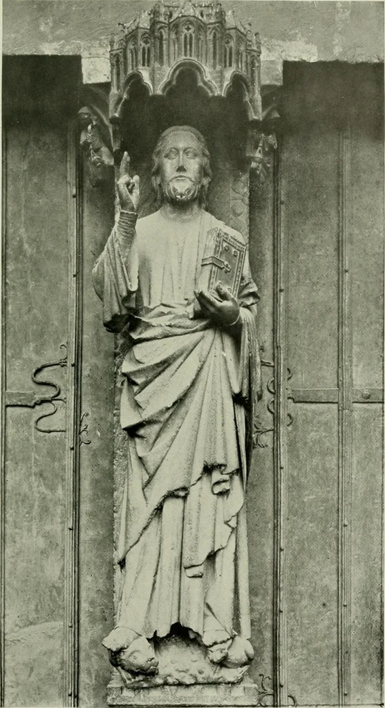 An illustration from Medieval architecture, its origins and development, with lists of monuments and bibliographies, 1912, leaf 508