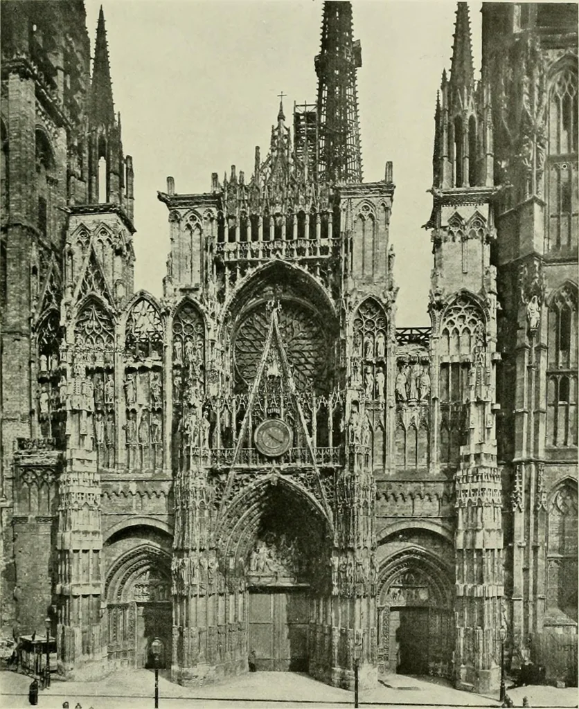 An illustration from Medieval architecture, its origins and development, with lists of monuments and bibliographies, 1912, leaf 576