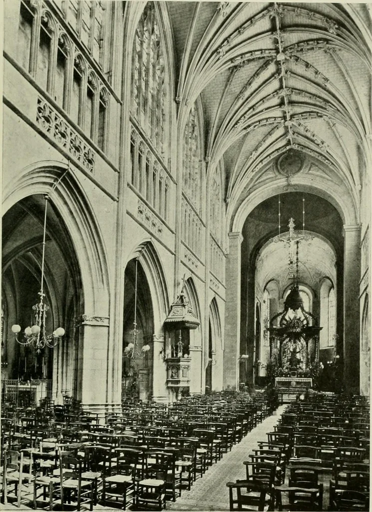 An illustration from Medieval architecture, its origins and development, with lists of monuments and bibliographies, 1912, leaf 622
