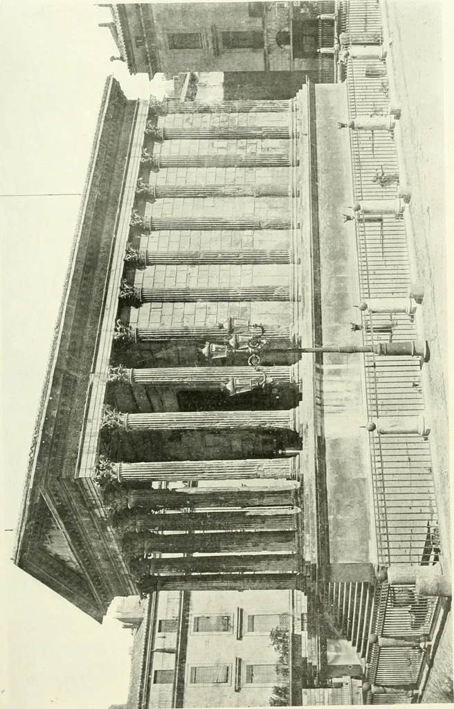 An illustration from Medieval architecture, its origins and development, with lists of monuments and bibliographies, 1909, leaf 102