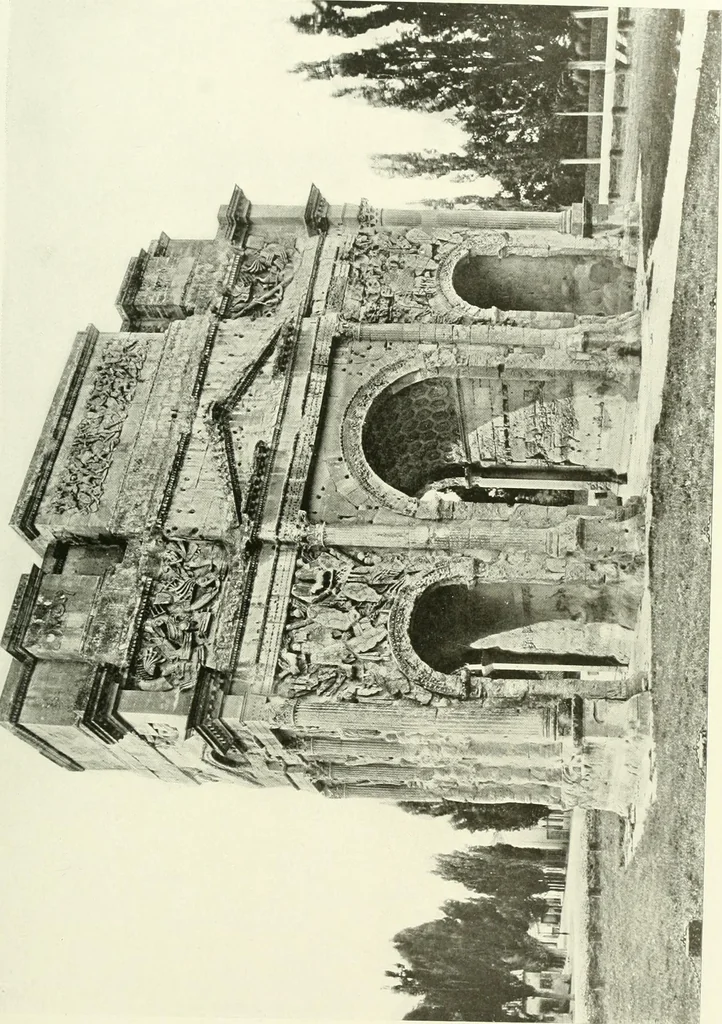 An illustration from Medieval architecture, its origins and development, with lists of monuments and bibliographies, 1909, leaf 118