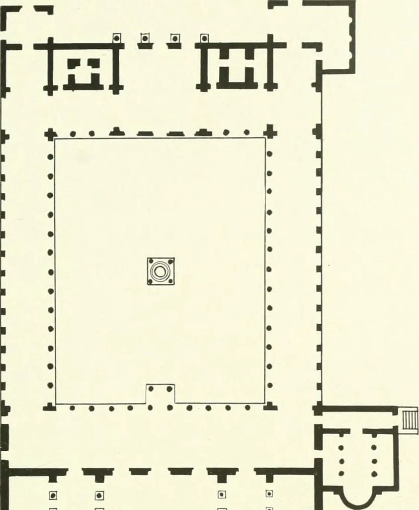 An illustration from Medieval architecture, its origins and development, with lists of monuments and bibliographies, 1909, leaf 132
