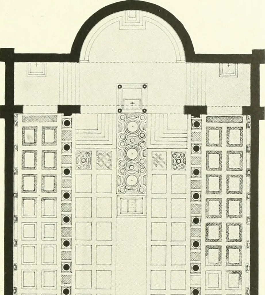 An illustration from Medieval architecture, its origins and development, with lists of monuments and bibliographies, 1909, leaf 136