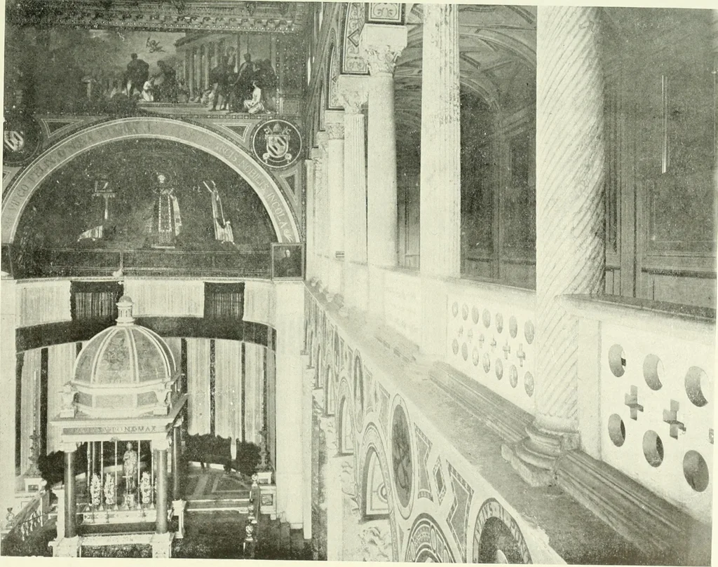 An illustration from Medieval architecture, its origins and development, with lists of monuments and bibliographies, 1909, leaf 144