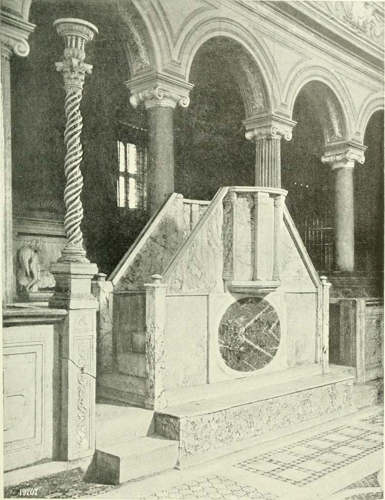 An illustration from Medieval architecture, its origins and development, with lists of monuments and bibliographies, 1909, leaf 156