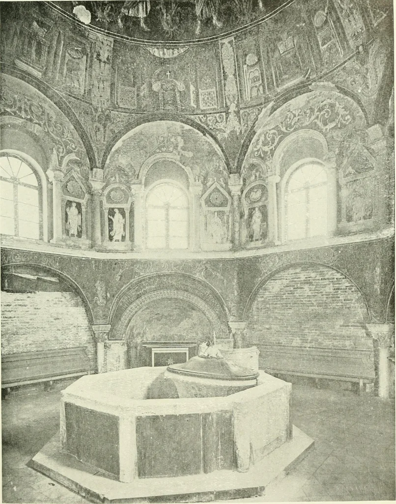 An illustration from Medieval architecture, its origins and development, with lists of monuments and bibliographies, 1909, leaf 172