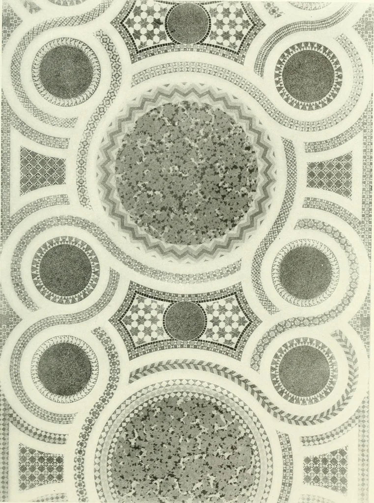 An illustration from Medieval architecture, its origins and development, with lists of monuments and bibliographies, 1909, leaf 184