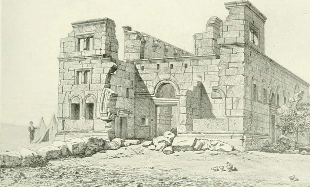 An illustration from Medieval architecture, its origins and development, with lists of monuments and bibliographies, 1909, leaf 202