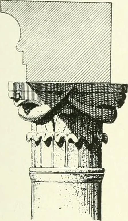 An illustration from Medieval architecture, its origins and development, with lists of monuments and bibliographies, 1909, leaf 206