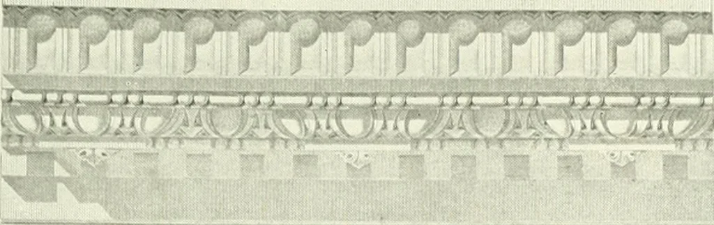 An illustration from Medieval architecture, its origins and development, with lists of monuments and bibliographies, 1909, leaf 218
