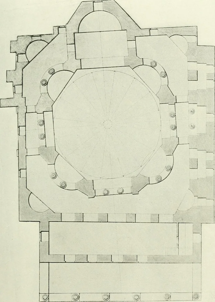 An illustration from Medieval architecture, its origins and development, with lists of monuments and bibliographies, 1909, leaf 236