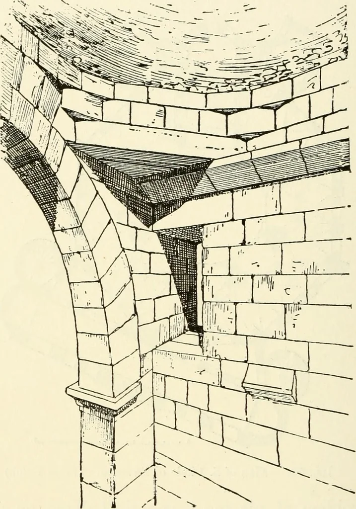 An illustration from Medieval architecture, its origins and development, with lists of monuments and bibliographies, 1909, leaf 239