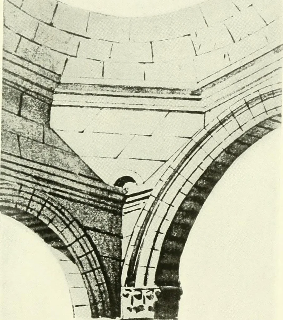 An illustration from Medieval architecture, its origins and development, with lists of monuments and bibliographies, 1909, leaf 240