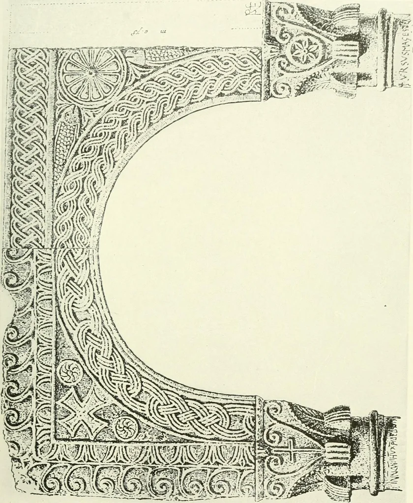 An illustration from Medieval architecture, its origins and development, with lists of monuments and bibliographies, 1909, leaf 280