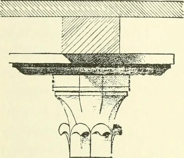 An illustration from Medieval architecture, its origins and development, with lists of monuments and bibliographies, 1909, leaf 282