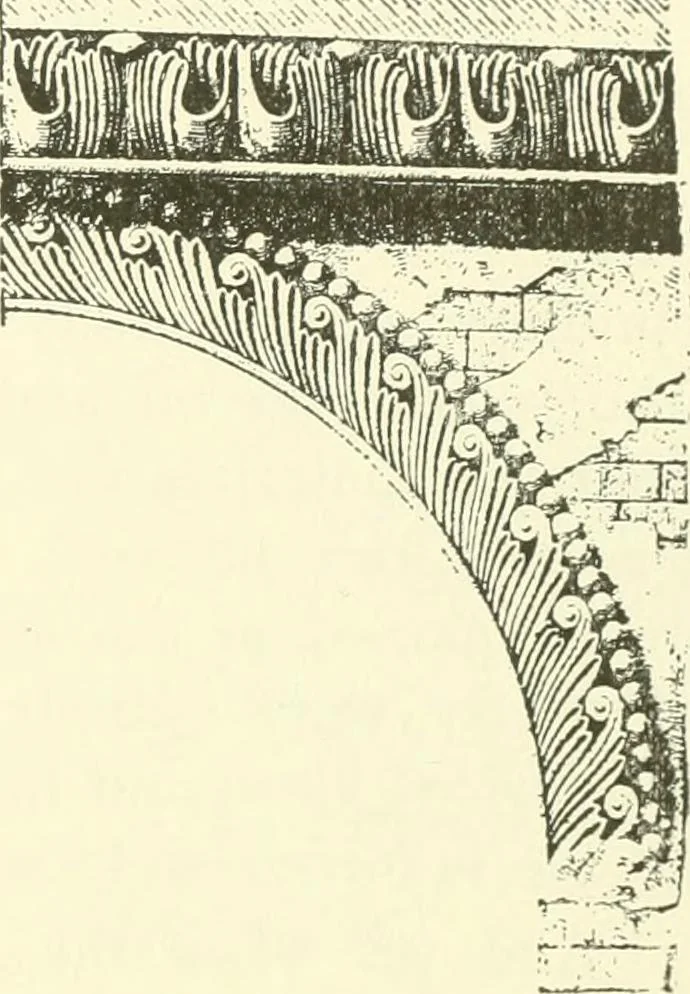 An illustration from Medieval architecture, its origins and development, with lists of monuments and bibliographies, 1909, leaf 282