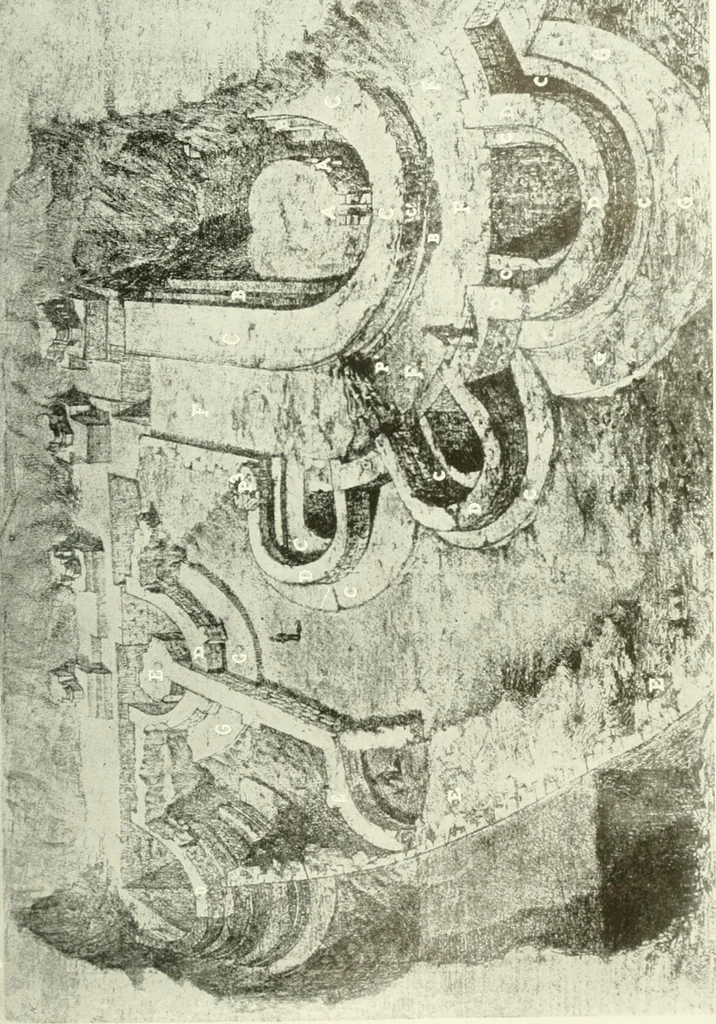 An illustration from Medieval architecture, its origins and development, with lists of monuments and bibliographies, 1909, leaf 314
