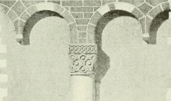 An illustration from Medieval architecture, its origins and development, with lists of monuments and bibliographies, 1909, leaf 394
