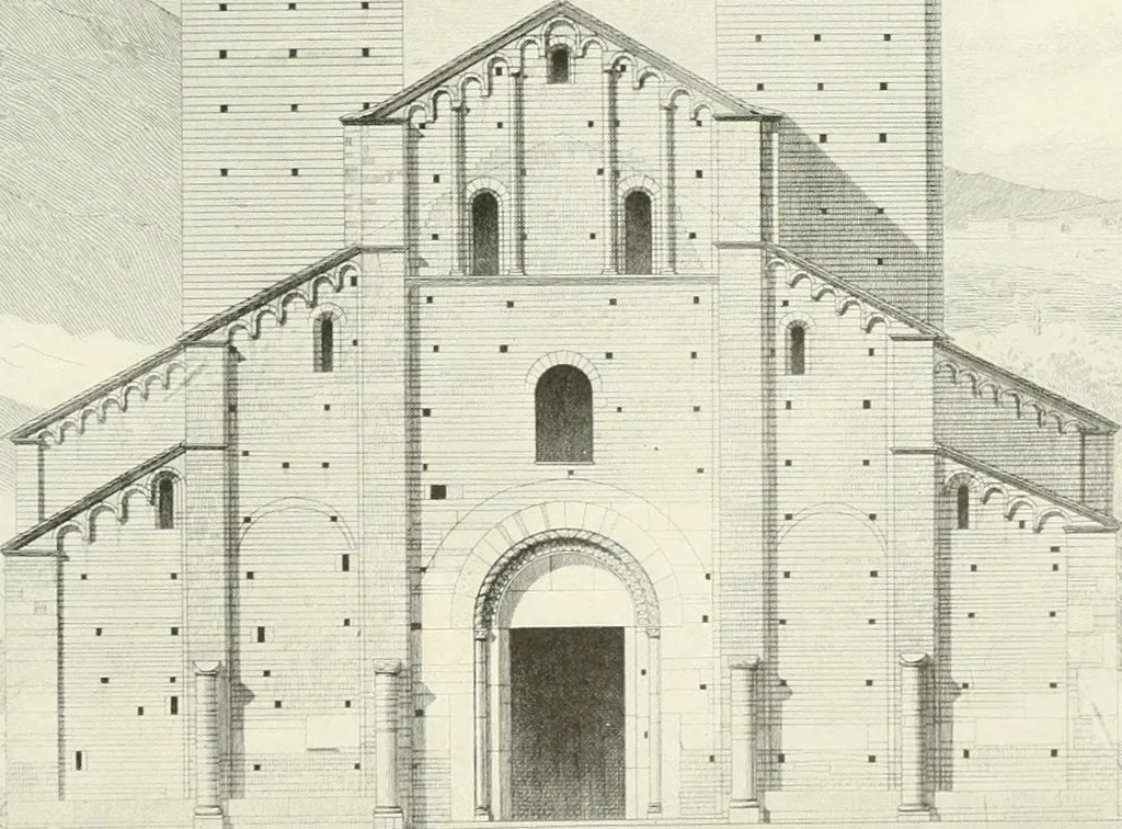 An illustration from Medieval architecture, its origins and development, with lists of monuments and bibliographies, 1909, leaf 400