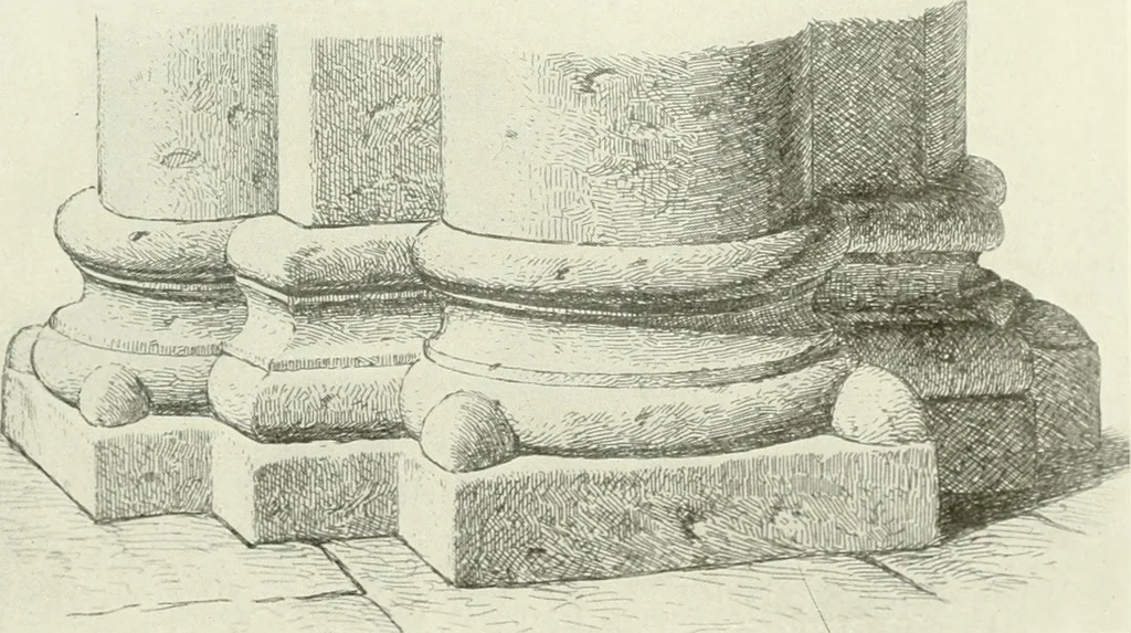 An illustration from Medieval architecture, its origins and development, with lists of monuments and bibliographies, 1909, leaf 406