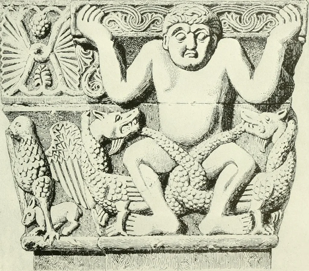 An illustration from Medieval architecture, its origins and development, with lists of monuments and bibliographies, 1909, leaf 410