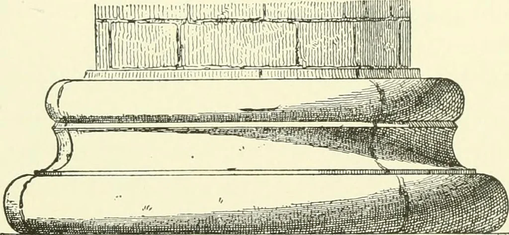 An illustration from Medieval architecture, its origins and development, with lists of monuments and bibliographies, 1909, leaf 414