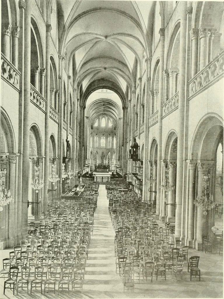 An illustration from Medieval architecture, its origins and development, with lists of monuments and bibliographies, 1909, leaf 474