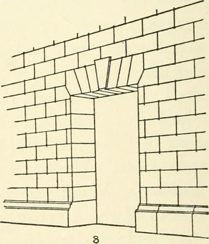 An illustration from Medieval architecture, its origins and development, with lists of monuments and bibliographies, 1909, leaf 49