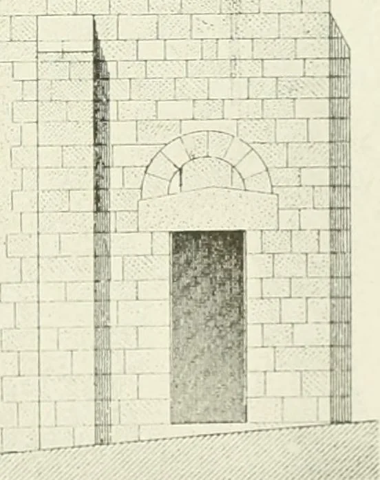 An illustration from Medieval architecture, its origins and development, with lists of monuments and bibliographies, 1909, leaf 498