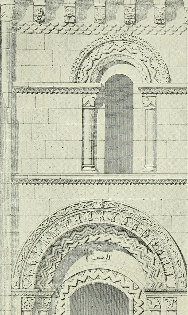 An illustration from Medieval architecture, its origins and development, with lists of monuments and bibliographies, 1909, leaf 512