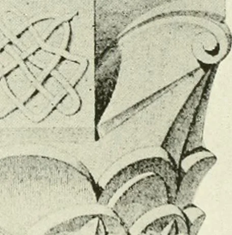 An illustration from Medieval architecture, its origins and development, with lists of monuments and bibliographies, 1909, leaf 524